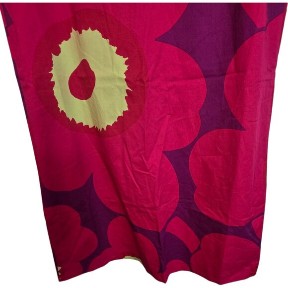 Marimekko Women Dress Silk Unikko Pattern Sleeveless Multicolor Back Zip Size 34 - Picture 9 of 16